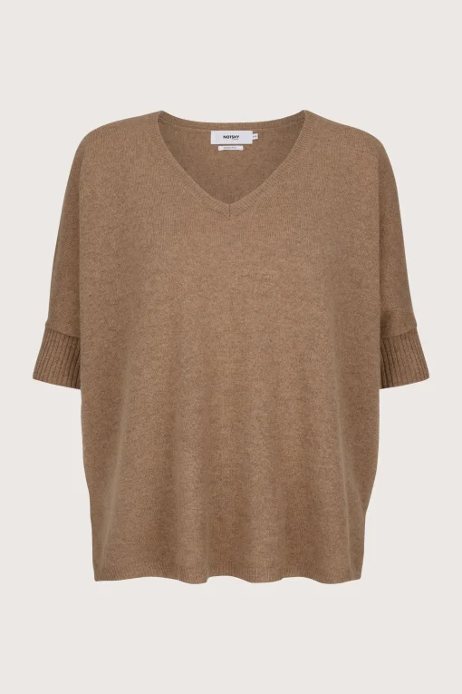 Aimee Poncho Jumper Camel Chine