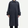 Alma Coat Blue Mix Houndstooth