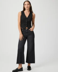 Anessa Raw Hem Jeans Black Lotus
