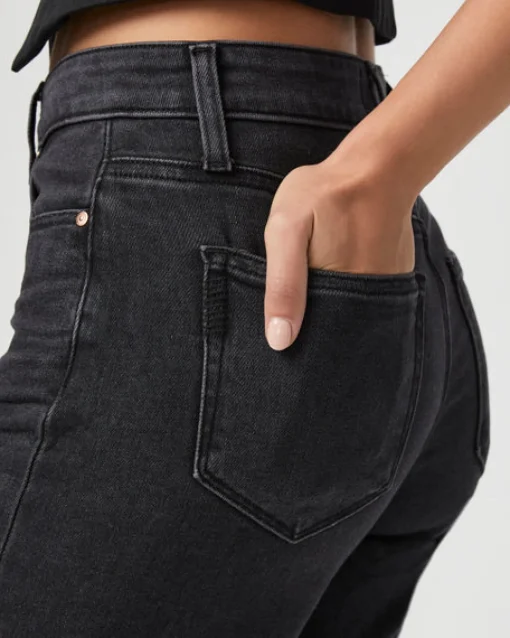 Anessa Raw Hem Jeans Black Lotus