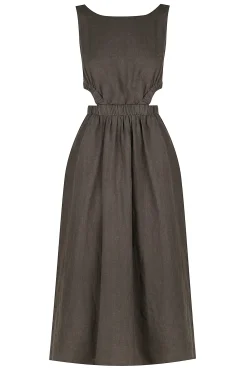 Anzola Dress Charcoal