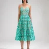 Aqua Azaelea Lace Midi Dress