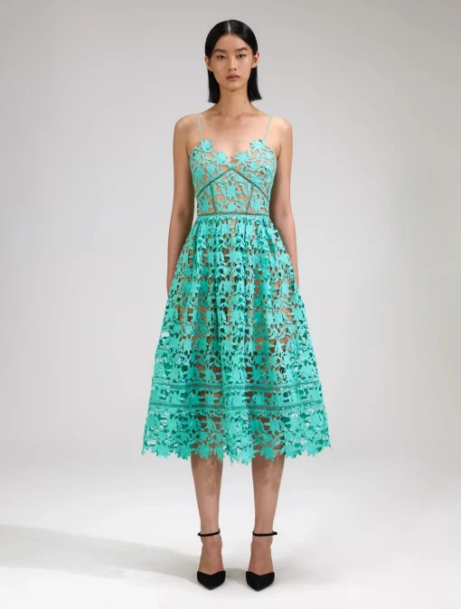 Aqua Azaelea Lace Midi Dress