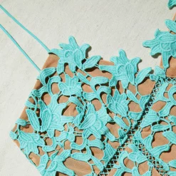Aqua Azaelea Lace Midi Dress