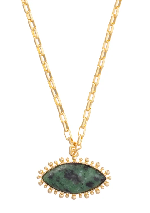 Autumn Jasper Pendant Necklace