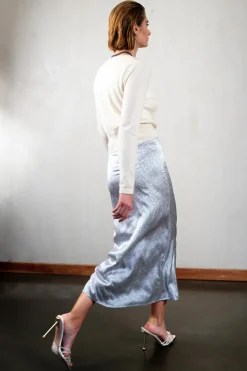 Bias Cut Midi Skirt Luciana