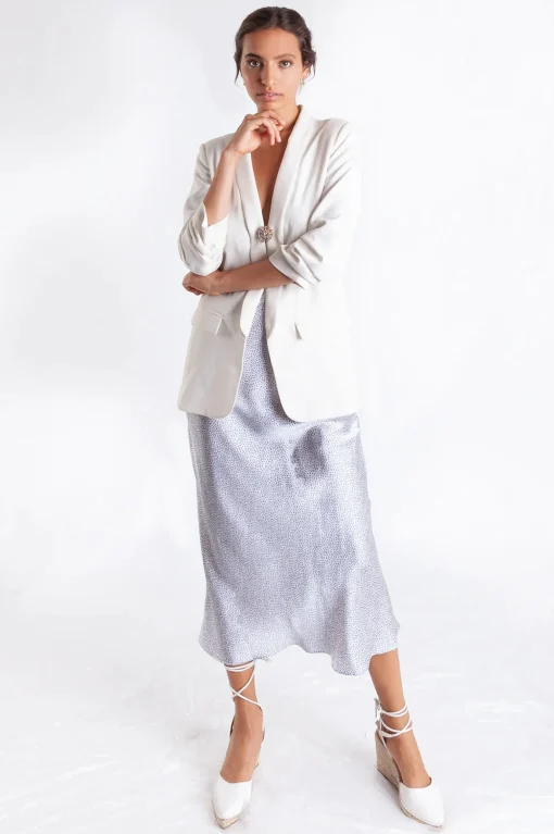 Bias Cut Midi Skirt Luciana