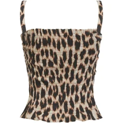 Calypso Bandeau Top Leopard
