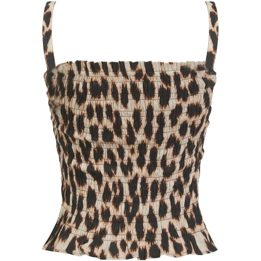 Calypso Bandeau Top Leopard