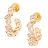 Deconstructed CZ Hoops