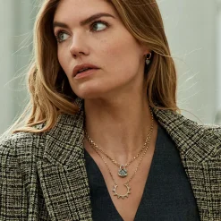 Diamond Heart Hoops