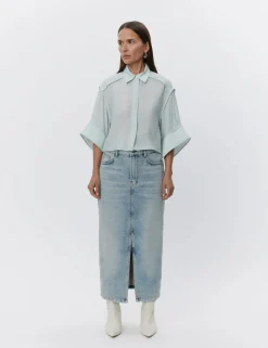 Eleanor Blouse Misty Blue