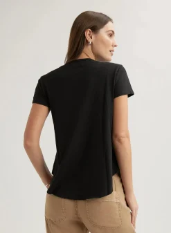 Henley Top Black
