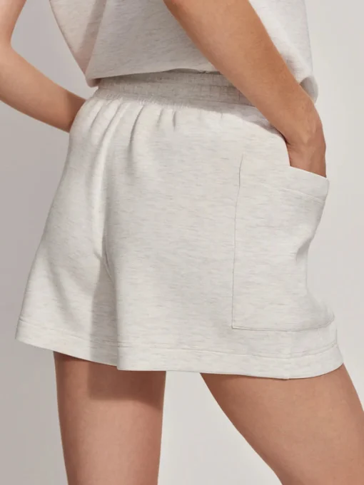 Isabella Mid-Rise Short Ivory Marl