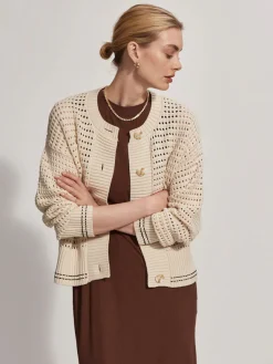 Kris Relaxed Fit Knit Jacket Birch