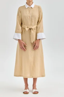 Linen Dress Sand