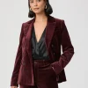Malbec Blazer Dark Oxblood