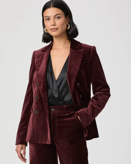 Malbec Blazer Dark Oxblood
