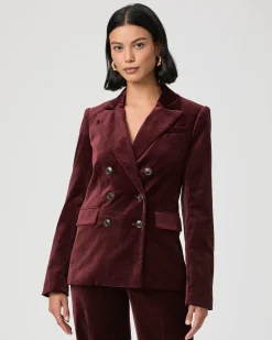 Malbec Blazer Dark Oxblood