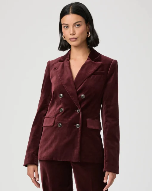 Malbec Blazer Dark Oxblood