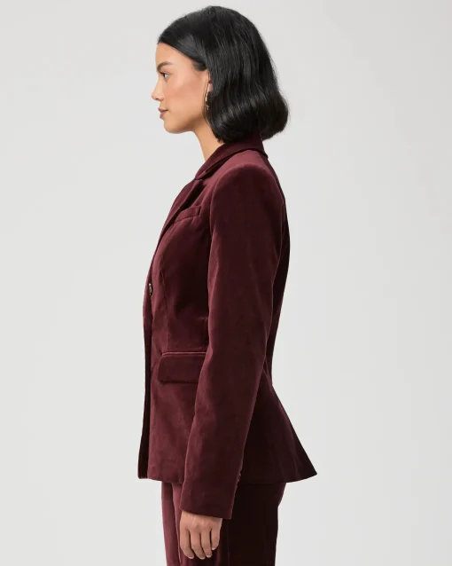 Malbec Blazer Dark Oxblood