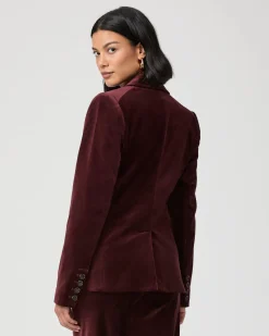 Malbec Blazer Dark Oxblood
