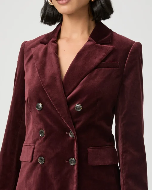 Malbec Blazer Dark Oxblood