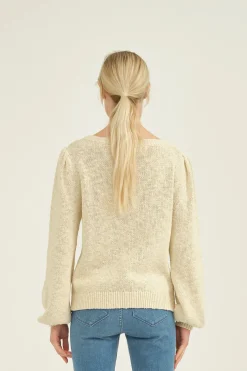 May Boatneck Knit Whisper White