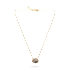 Mini Button Choker Meshy Stone