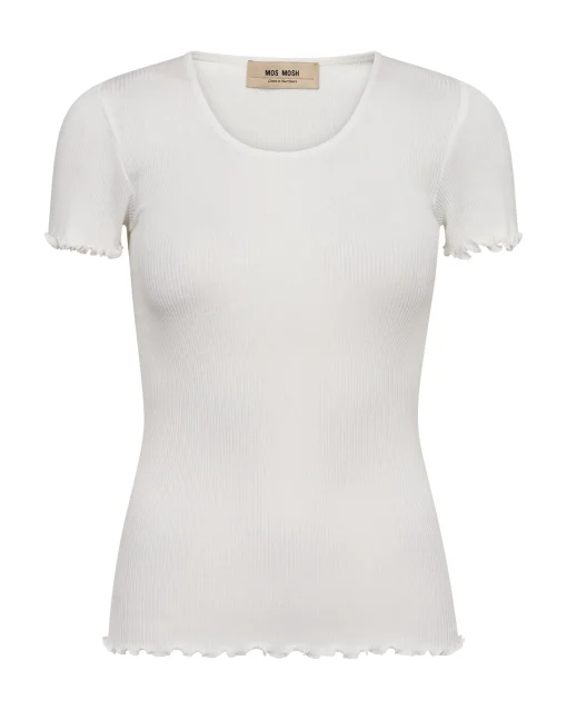 MMElaine O-SS Silk Tee White