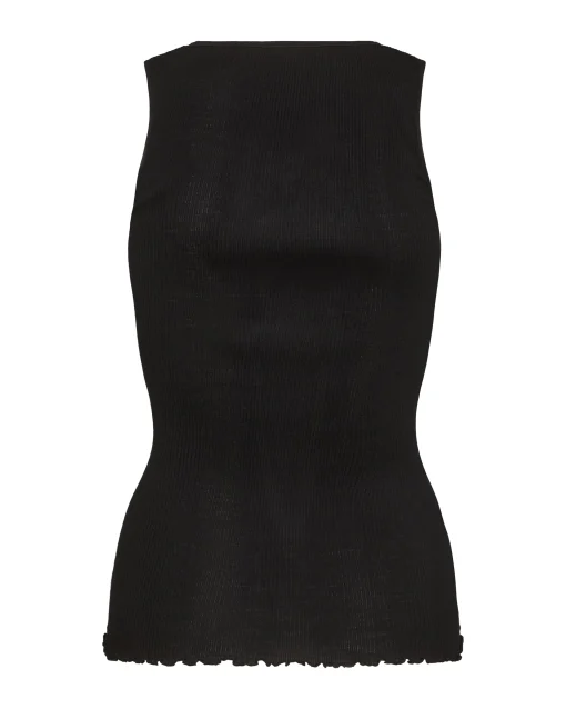 MMElaine Silk Tank Top Black