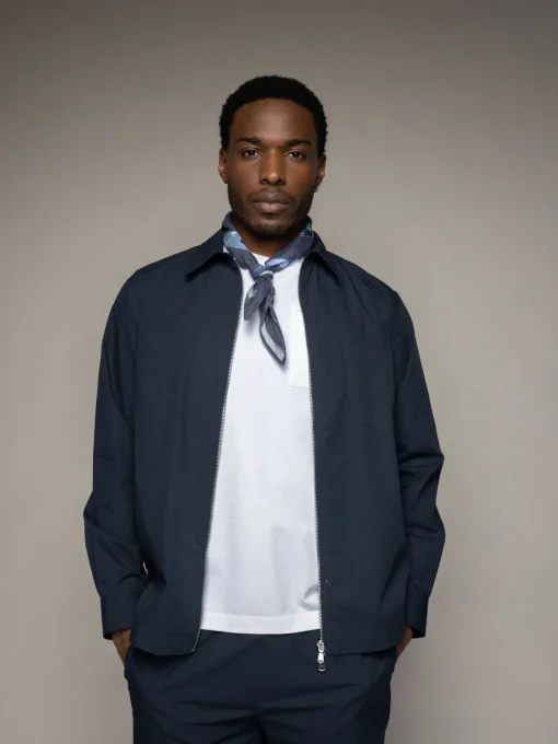 MMGPatrick Zip Overshirt Navy