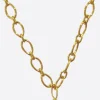 Pearl Power Chain Necklace Gold