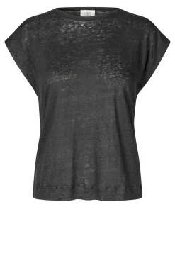 Peony Top Black