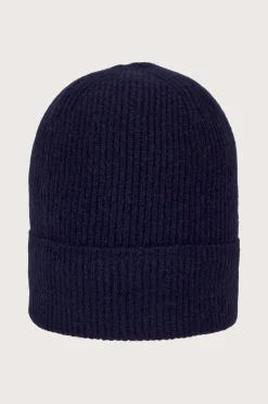 Renwick Fishermans Cashmere Beanie Navy