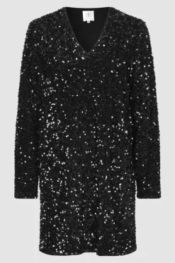 Shimmer Dress Black
