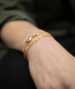 Siren Mermaid Chain Bracelet Gold