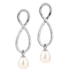 Siren Mermaid Silhouette Earrings Silver