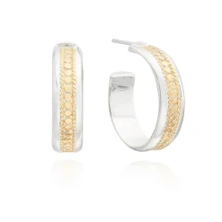 Smooth Rim Hoops Gold/Silver