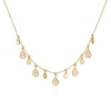 Teardrop Charm Collar Necklace