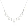 Teardrop Charm Necklace Silver