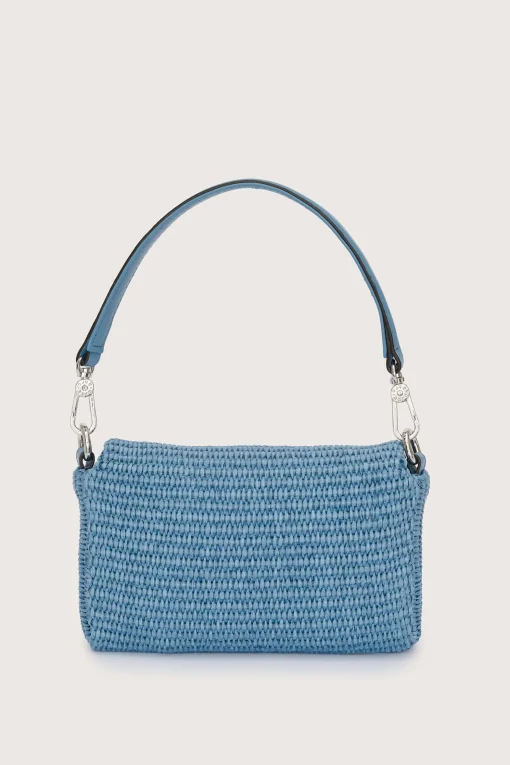 Temi Bag Raffia Light Blue Small
