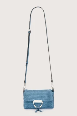 Temi Bag Raffia Light Blue Small