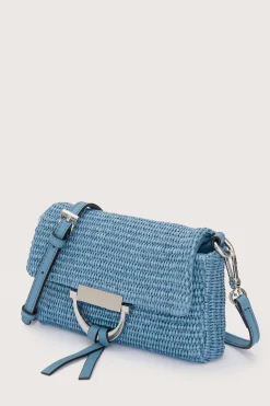 Temi Bag Raffia Light Blue Small