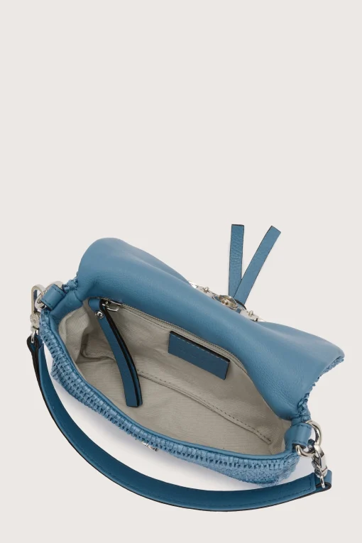 Temi Bag Raffia Light Blue Small