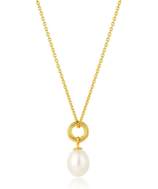 Unita Organic Pearl Pendant Gold