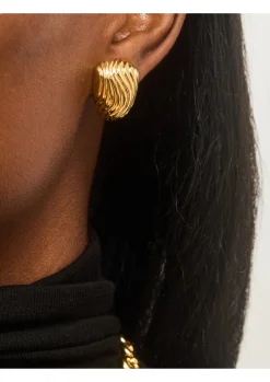 Vintage Stud Earrings- Gold