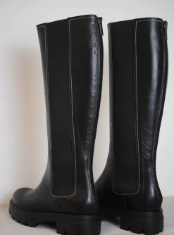 Vitello Long Boot Black