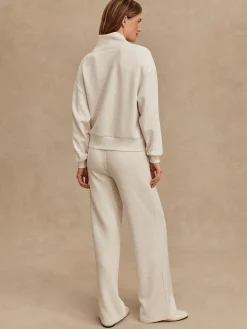 Wide Leg Pant 30 Ivory Marl