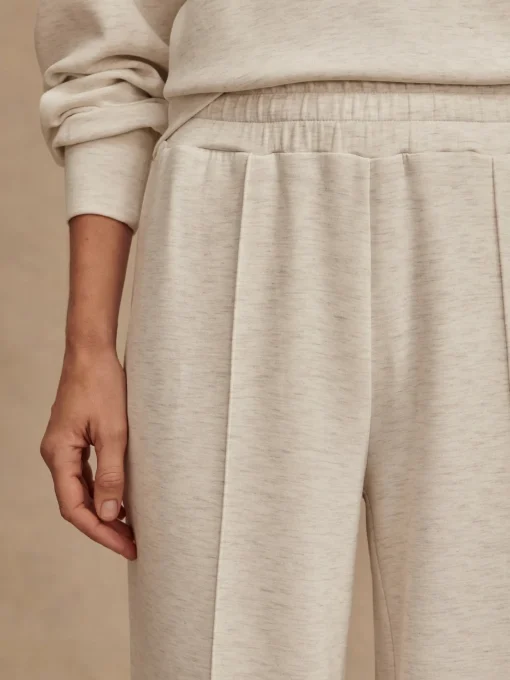 Wide Leg Pant 30 Ivory Marl